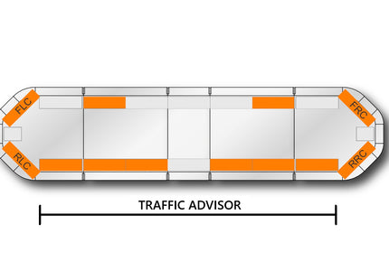 Axixtech Legion RWX (Traffic) led flitsbalk - 140cm