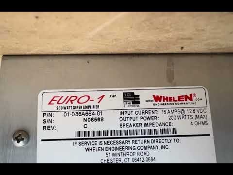 Whelen EURO1  - USA sirene set - Compleet